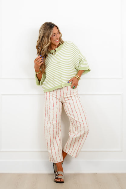 Floral Print Relaxed Lightweight Pants - Freckled Poppy