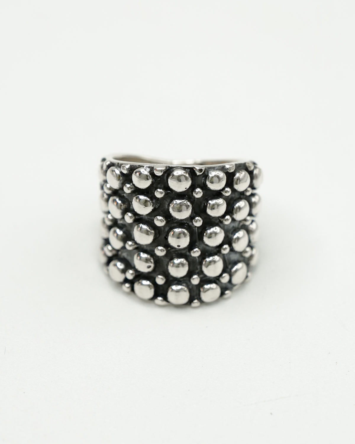 BOHO SOL Lainey Tapered Ball Ring - Freckled Poppy