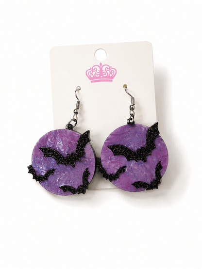 Halloween Acrylic Statement Dangle Earrings - Freckled Poppy