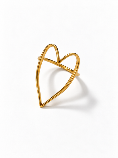 Hollow Heart Ring