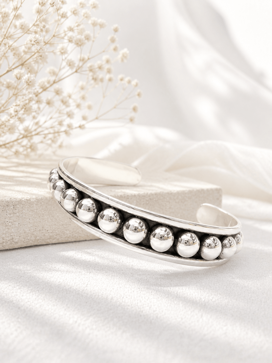 BOHO SOL Ball Cuff - Freckled Poppy