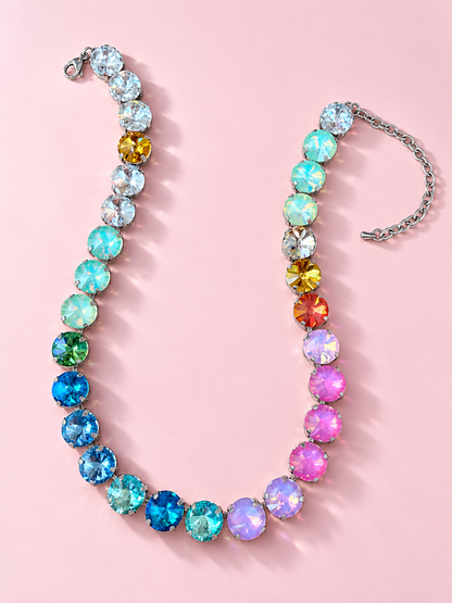 The Afterparty Rainbow Crystal Choker Necklace