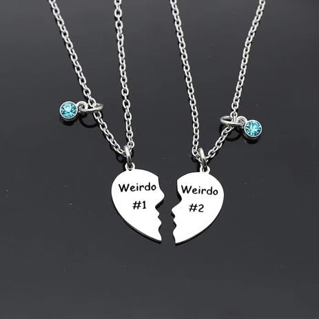 Weirdo Besties Necklace - Freckled Poppy