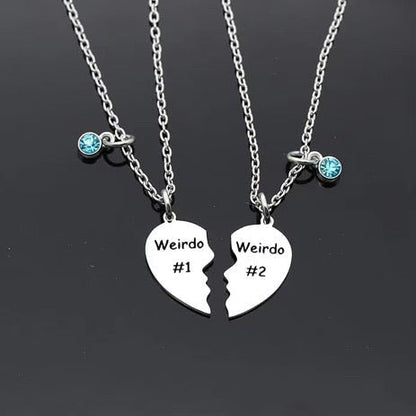 Weirdo Besties Necklace - Freckled Poppy
