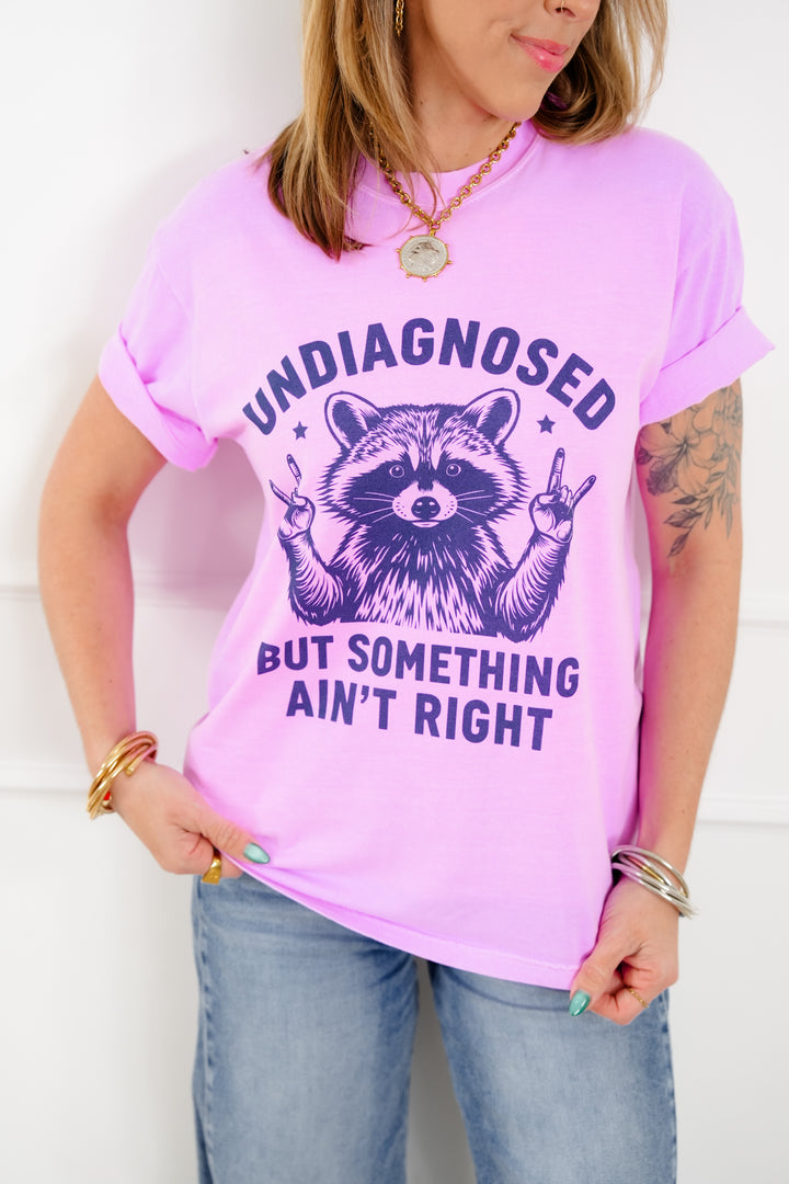 Plus/Reg Short Sleeve "Undiagnosed" Graphic Tee - Freckled Poppy