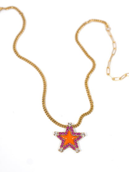 TOVA Sweet Star Crystal Necklace - Freckled Poppy