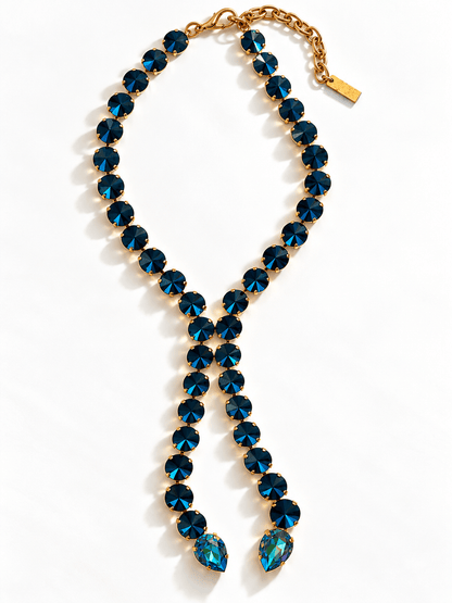 TOVA Split Necklace In Azurro - Freckled Poppy