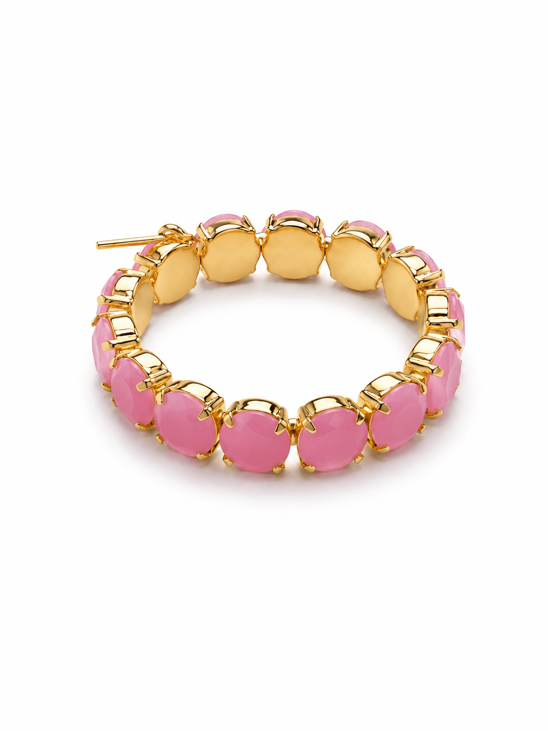 TOVA Croatia Gold Plated Opal Stretch Bracelet - Freckled Poppy