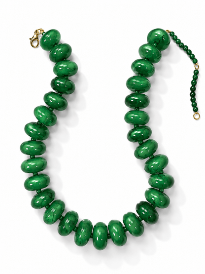 Chunky Beaded Necklace - Freckled Poppy