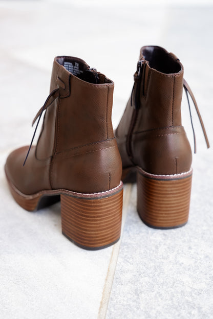 Yellow Box Western Inspired Vegan Leather Ankle Boot - Freckled Poppy