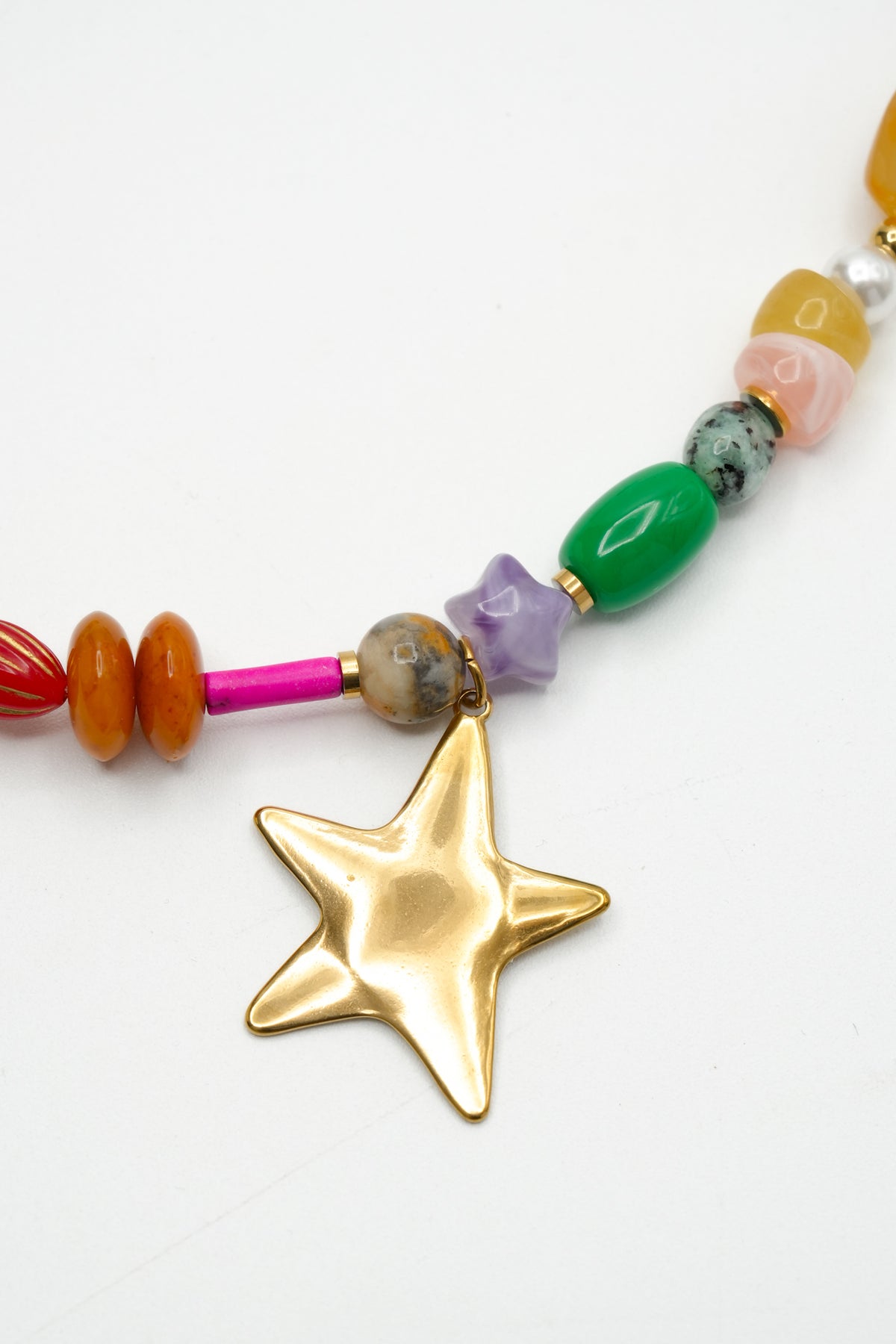 Restock! Treasure Jewels Glow Girl Beaded Star Necklace - Freckled Poppy