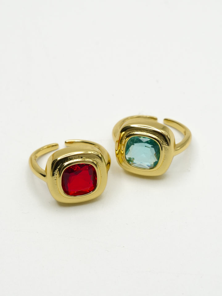 Treasure Jewels Garden Cushion Ring - Freckled Poppy