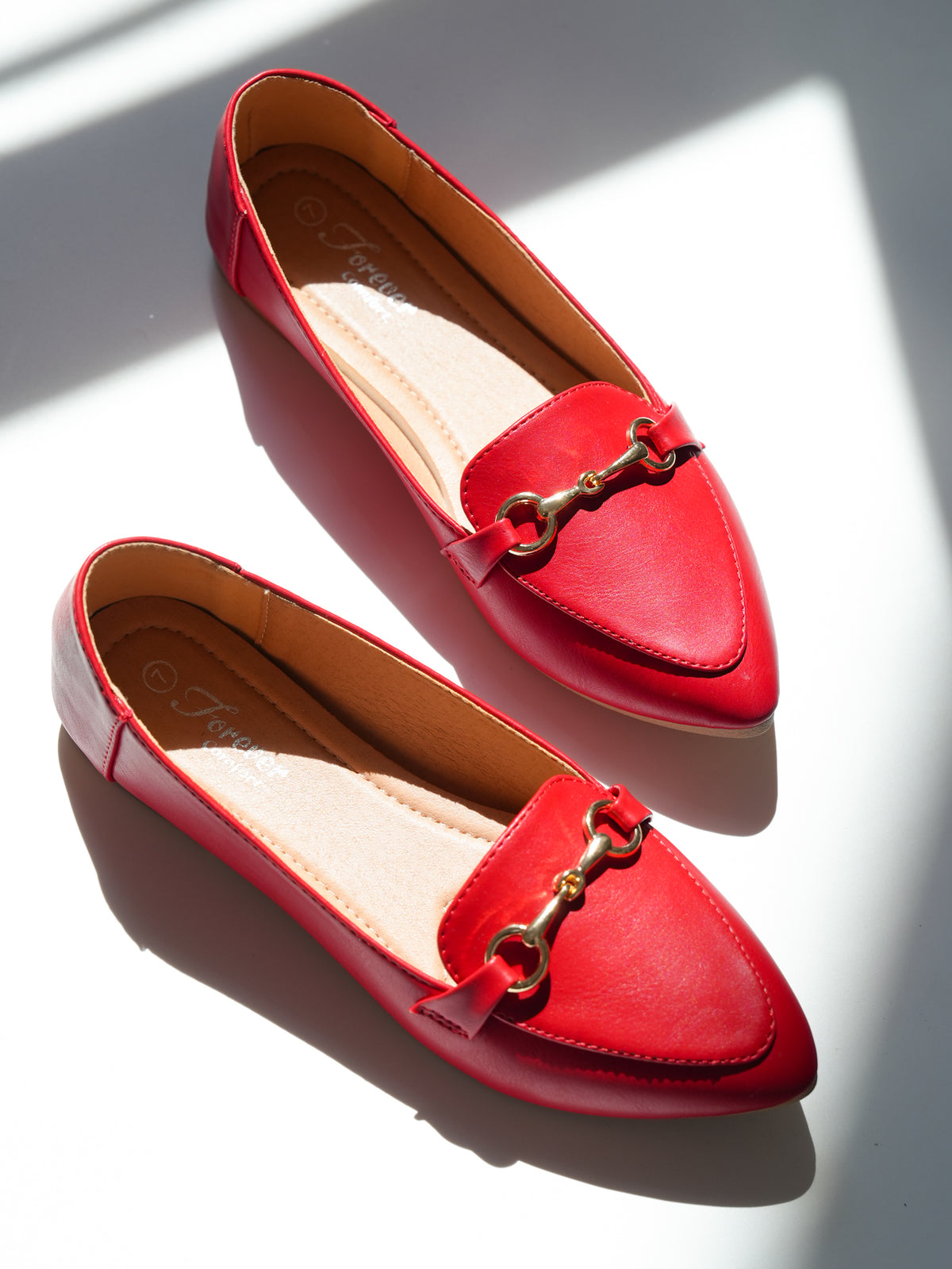 Chic Vegan Leather Slip On Loafers - Freckled Poppy
