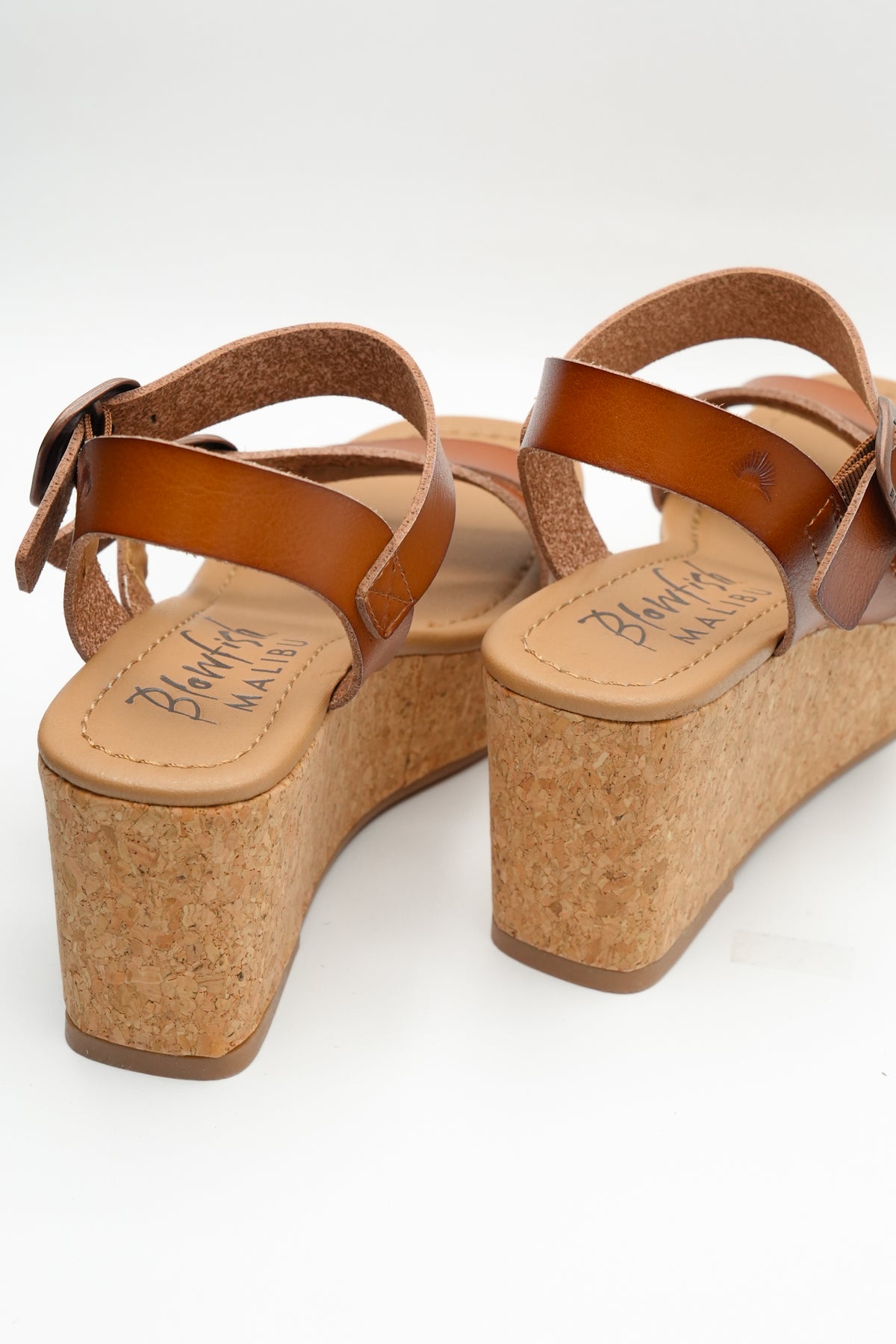 Blowfish Vegan Leather Cork Platform Wedge Sandal - Freckled Poppy