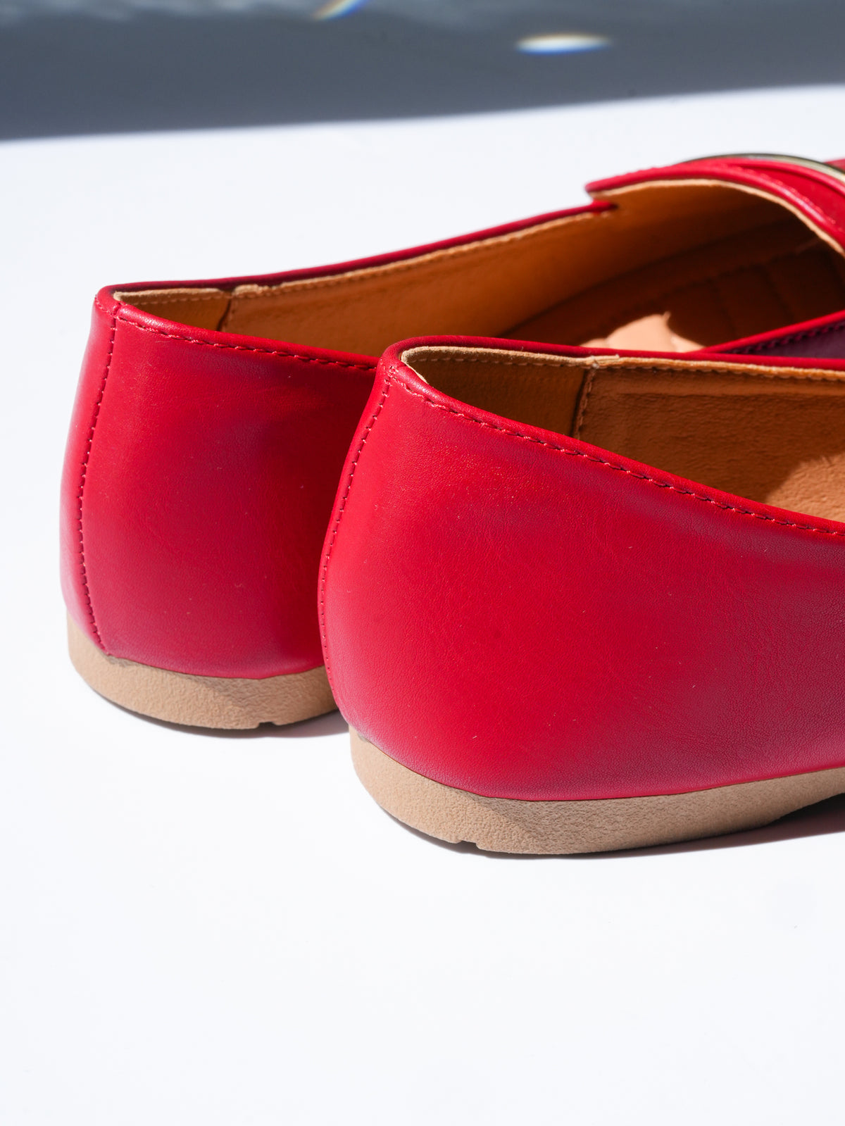 Vegan Leather Pointed Toe Loafer Flat - Freckled Poppy