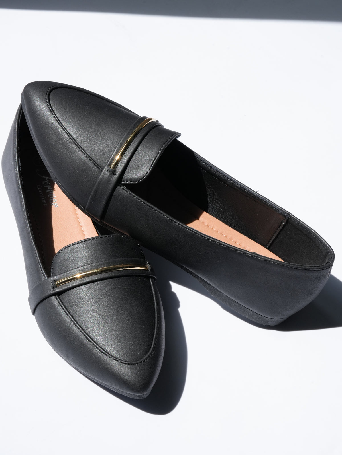 Vegan Leather Pointed Toe Loafer Flat - Freckled Poppy