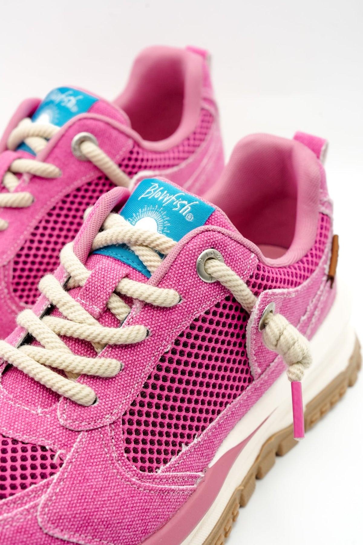 Blowfish Chunky Platform Mesh Panel Lace Up Sneaker - Freckled Poppy