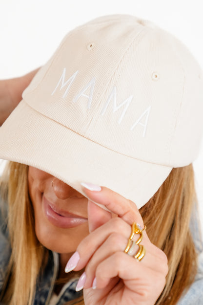 Mama Ivory Baseball Hat - Freckled Poppy