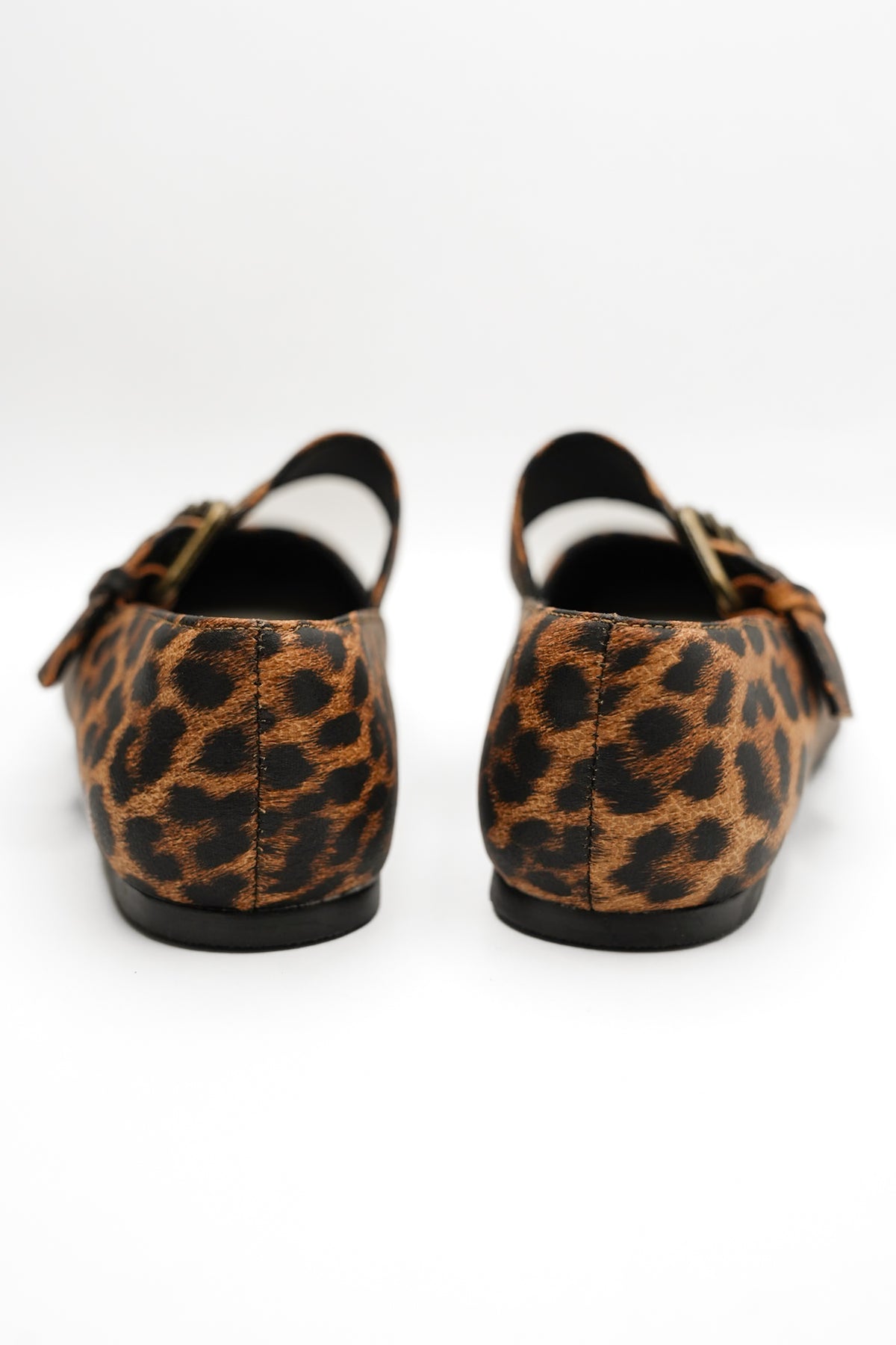 Printed Vegan Suede Mary Jane Flat - Freckled Poppy