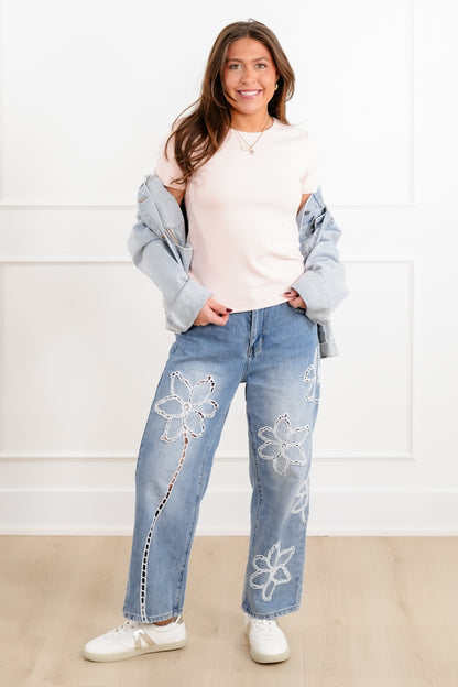 Plus/Reg "The Camille" Nico Threads Solid Knit Short Sleeve Top - Freckled Poppy