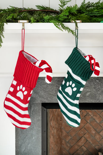 Adorable Paws & Claus Stocking