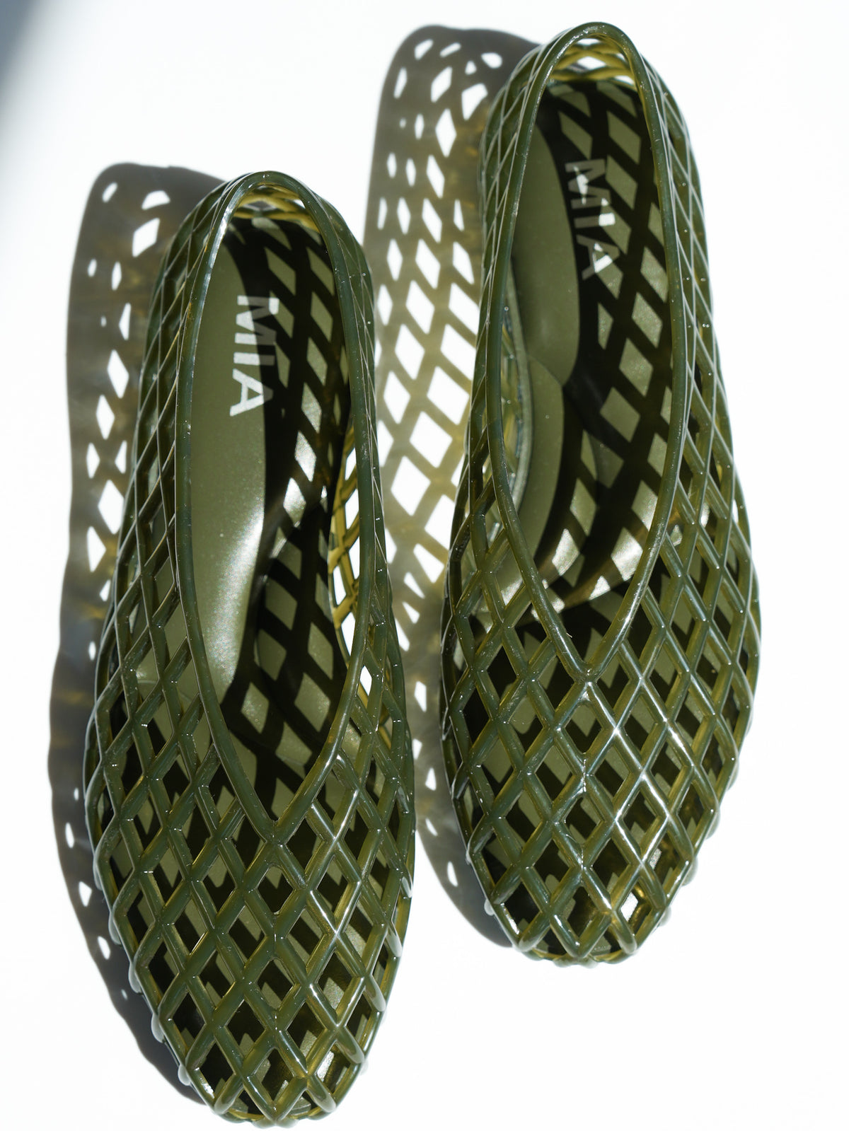 MIA Jelly Cage Slip On Flat Shoes - Freckled Poppy