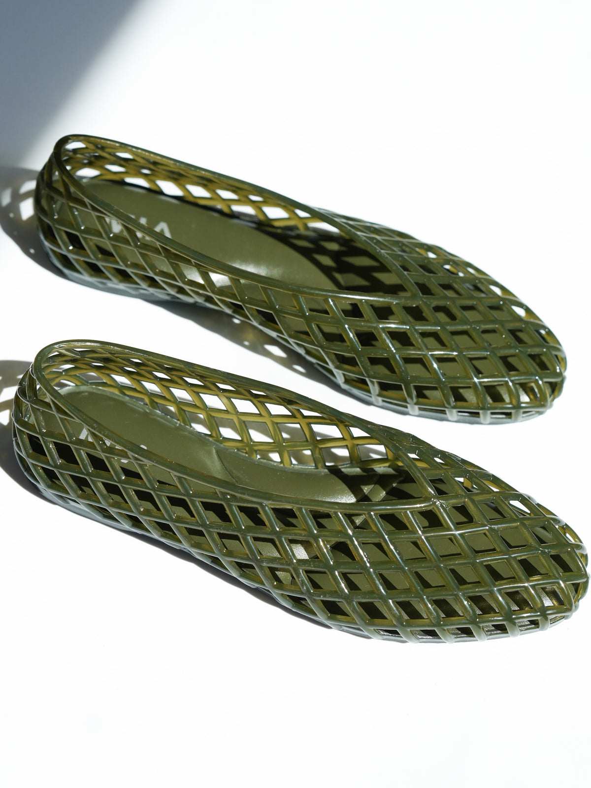 MIA Jelly Cage Slip On Flat Shoes - Freckled Poppy