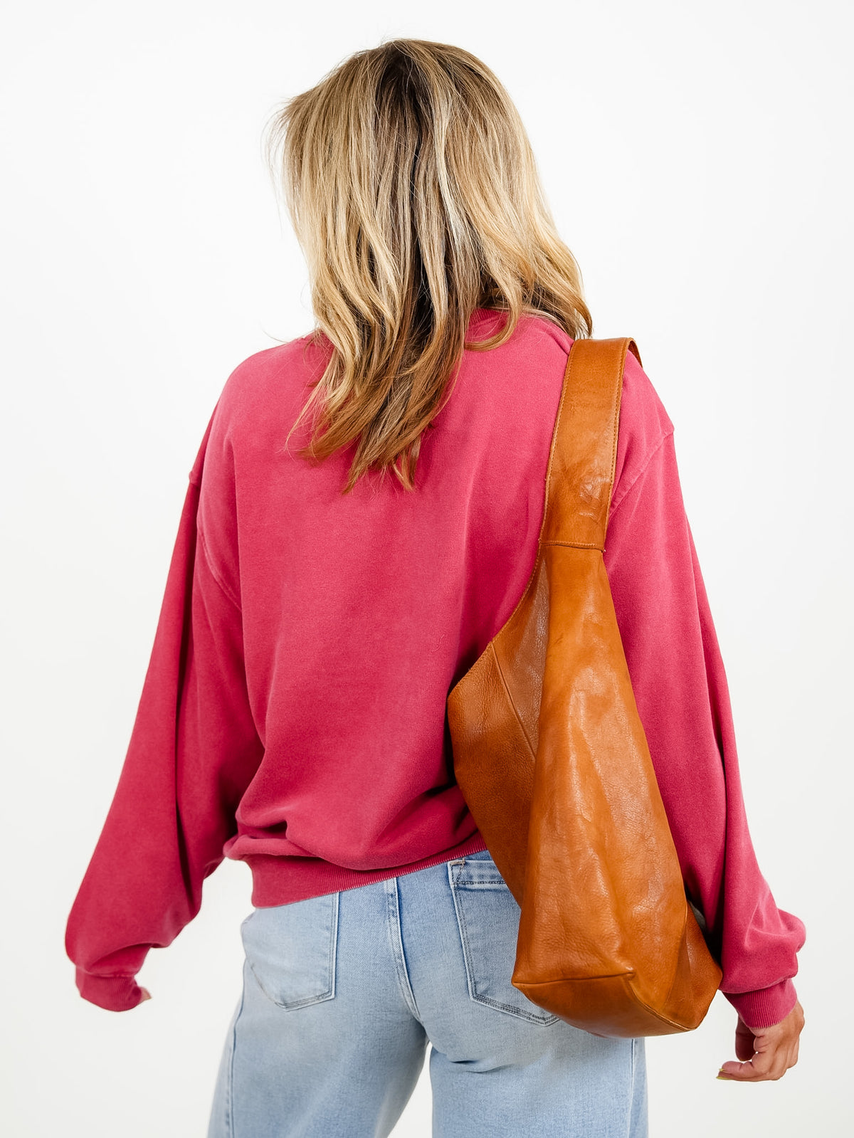 Mineral Wash Crew Neck Sweatshirt - Freckled Poppy