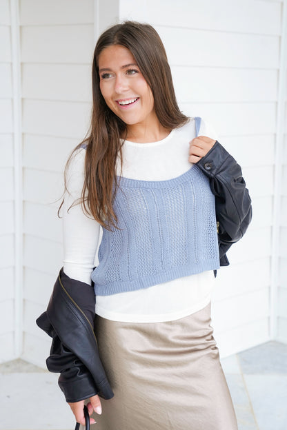 Layered Twofer Top - Freckled Poppy