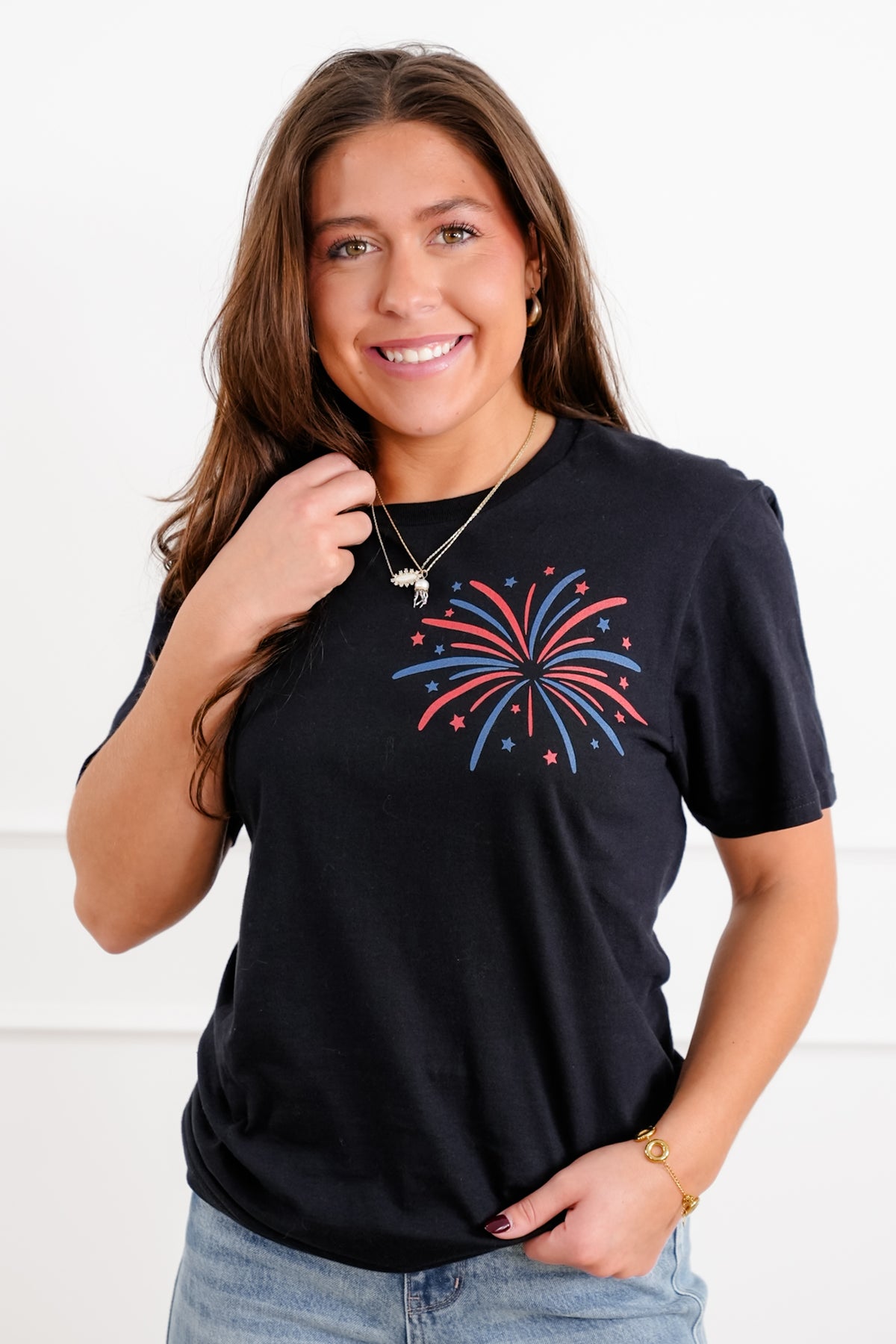 Plus/Reg Short Sleeve "Boom Bitch Get Out The Way" Graphic Tee - Freckled Poppy