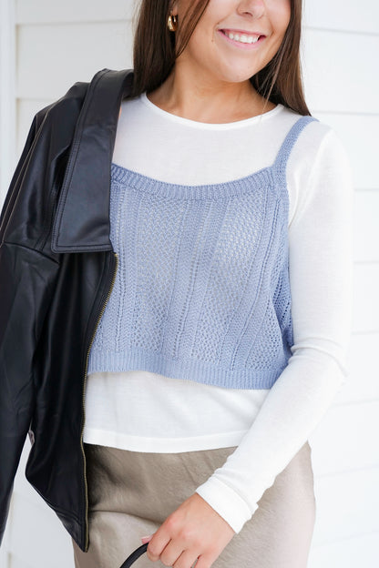 Layered Twofer Top - Freckled Poppy