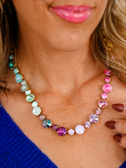 TOVA Crystal Necklace in Fairy Dust Mix - Freckled Poppy