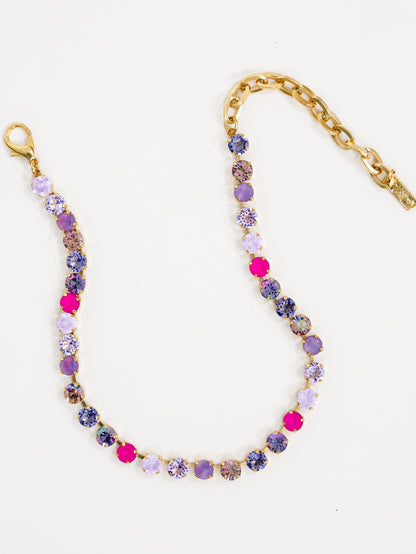 TOVA Oakland Crystal Necklace in Purple Posie - Freckled Poppy