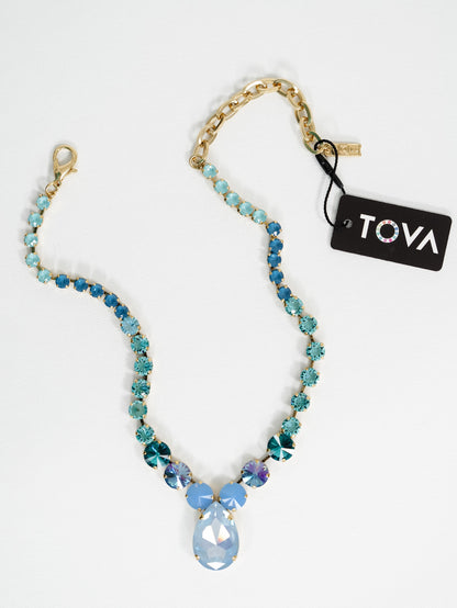 TOVA Dolly Crystal Necklace in Skye Fairy