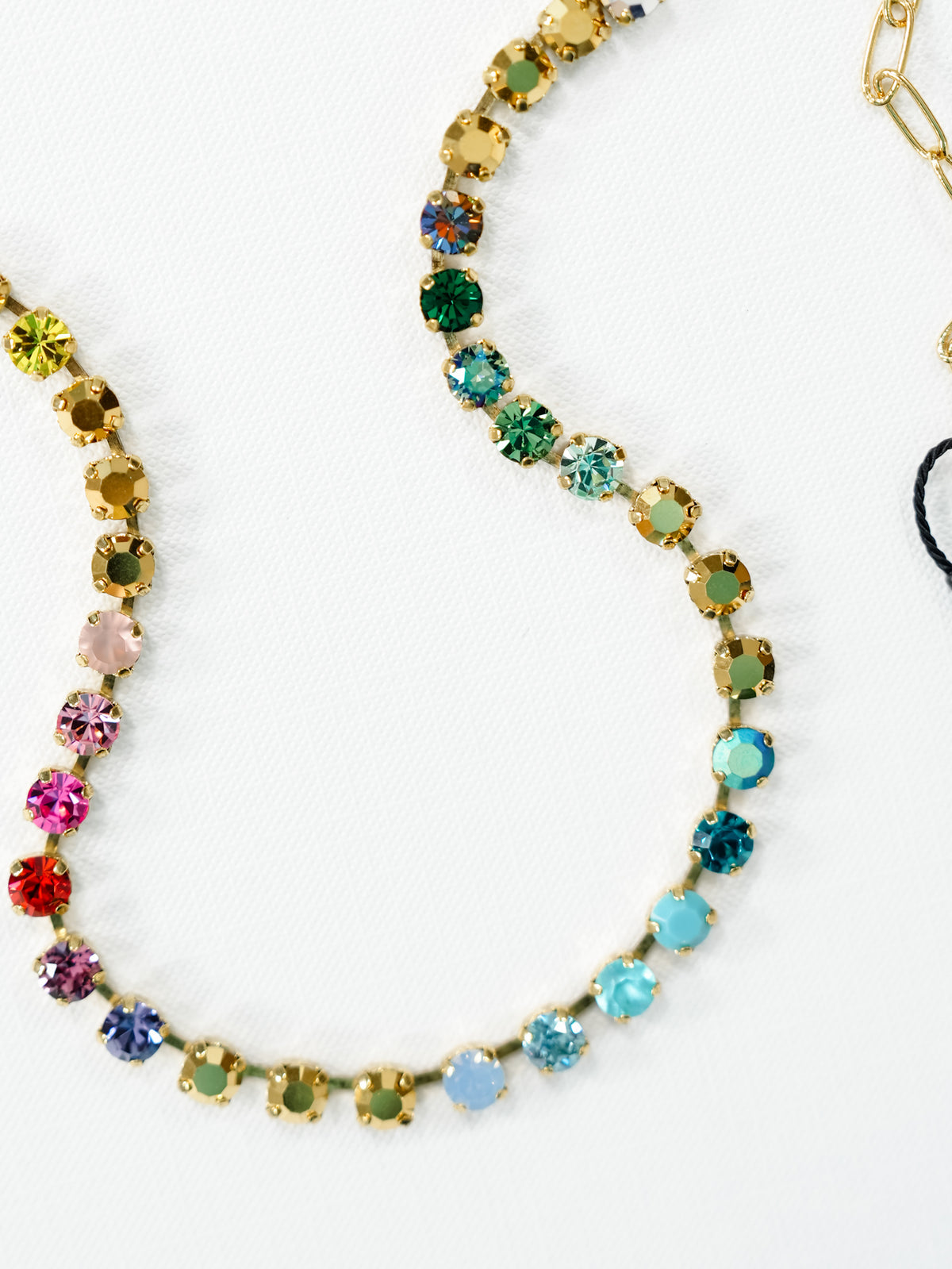 TOVA Sarina Crystal Necklace in Fall Mix