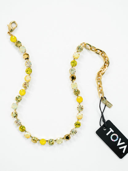 TOVA Oakland Crystal Necklace in Citribelle - Freckled Poppy