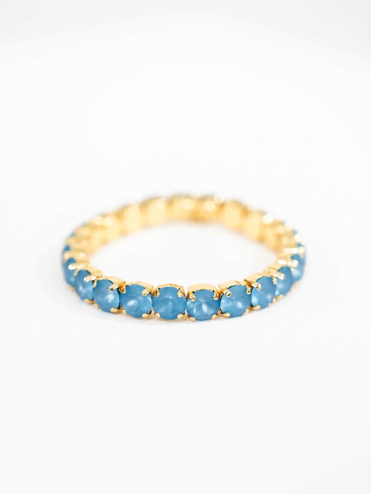TOVA Oakland Crystal Stretch Bracelet in Teal Ignite
