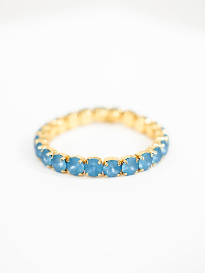 TOVA Oakland Crystal Stretch Bracelet in Teal Ignite