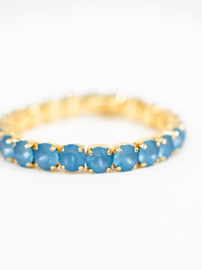 TOVA Oakland Crystal Stretch Bracelet in Teal Ignite