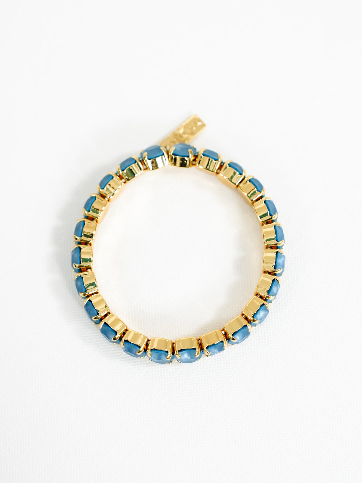 TOVA Oakland Crystal Stretch Bracelet in Teal Ignite