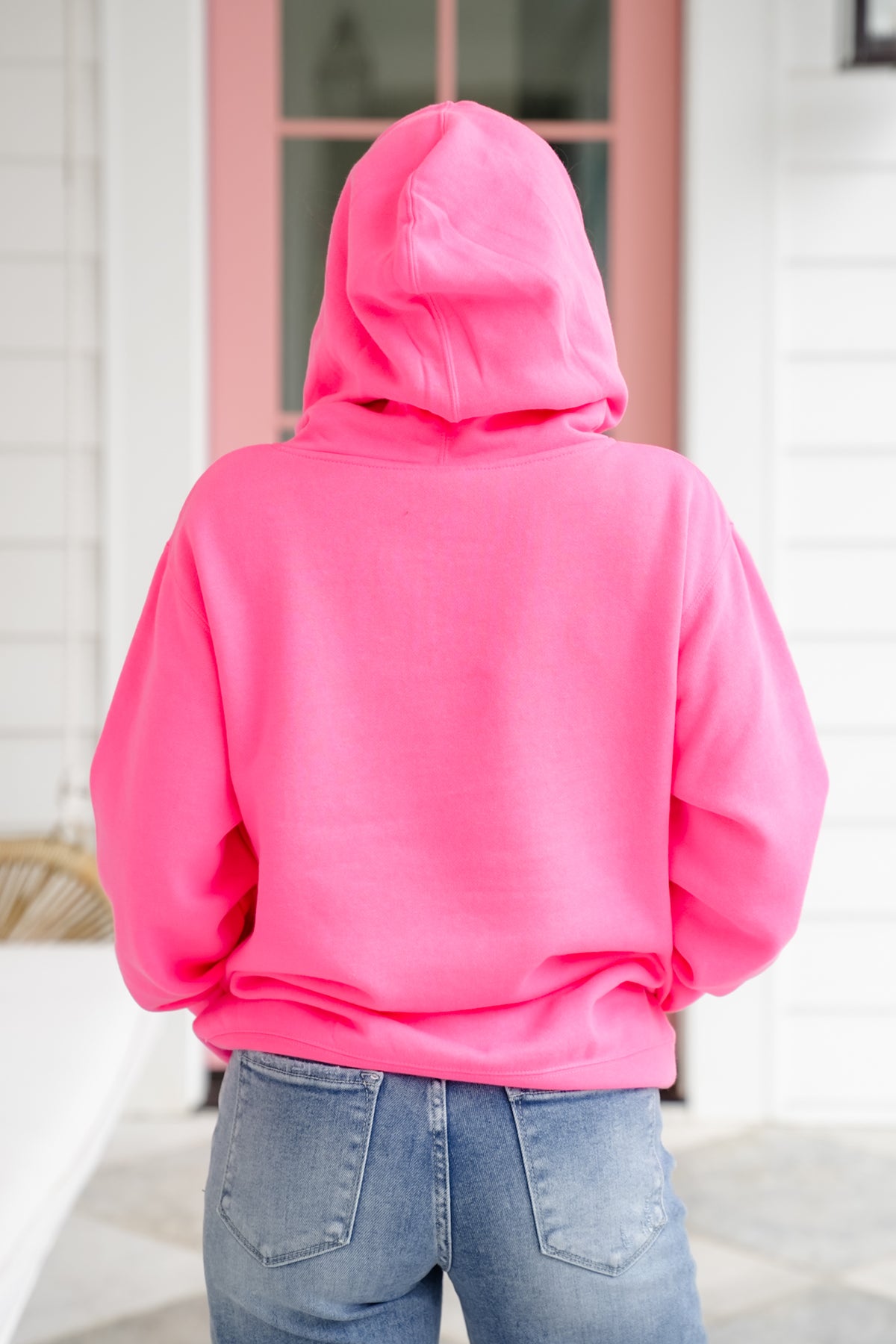 Plus/Reg Long Sleeve Surf Sand Sun Graphic Hoodie Sweatshirt - Freckled Poppy