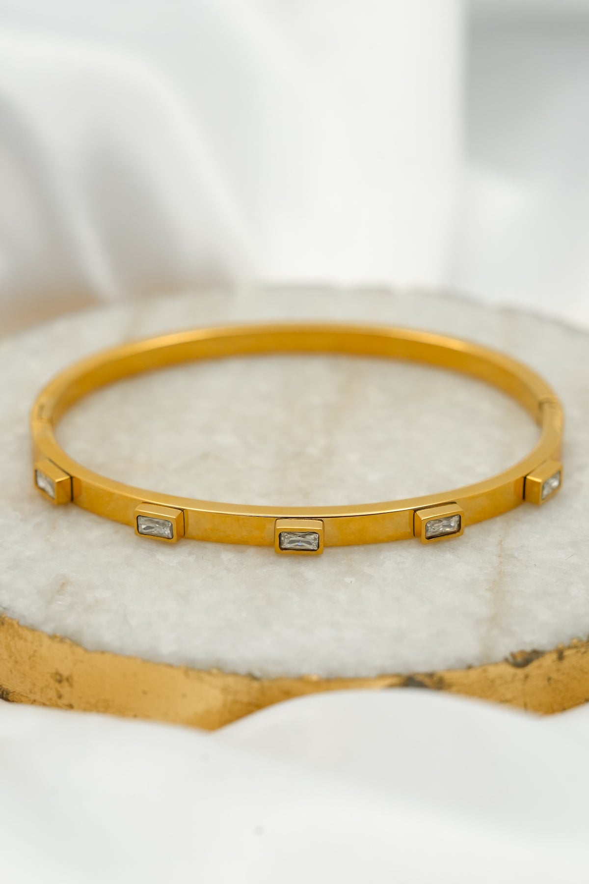 Diamond Baguette Bracelet - Freckled Poppy