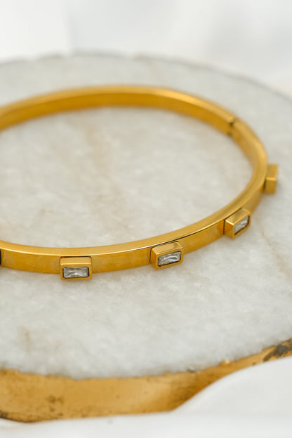 Diamond Baguette Bracelet - Freckled Poppy