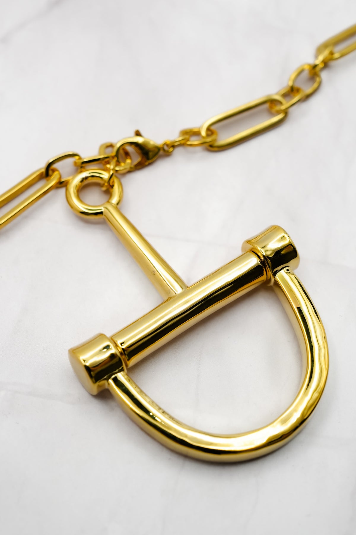 Stirrup Chain Necklace - Freckled Poppy