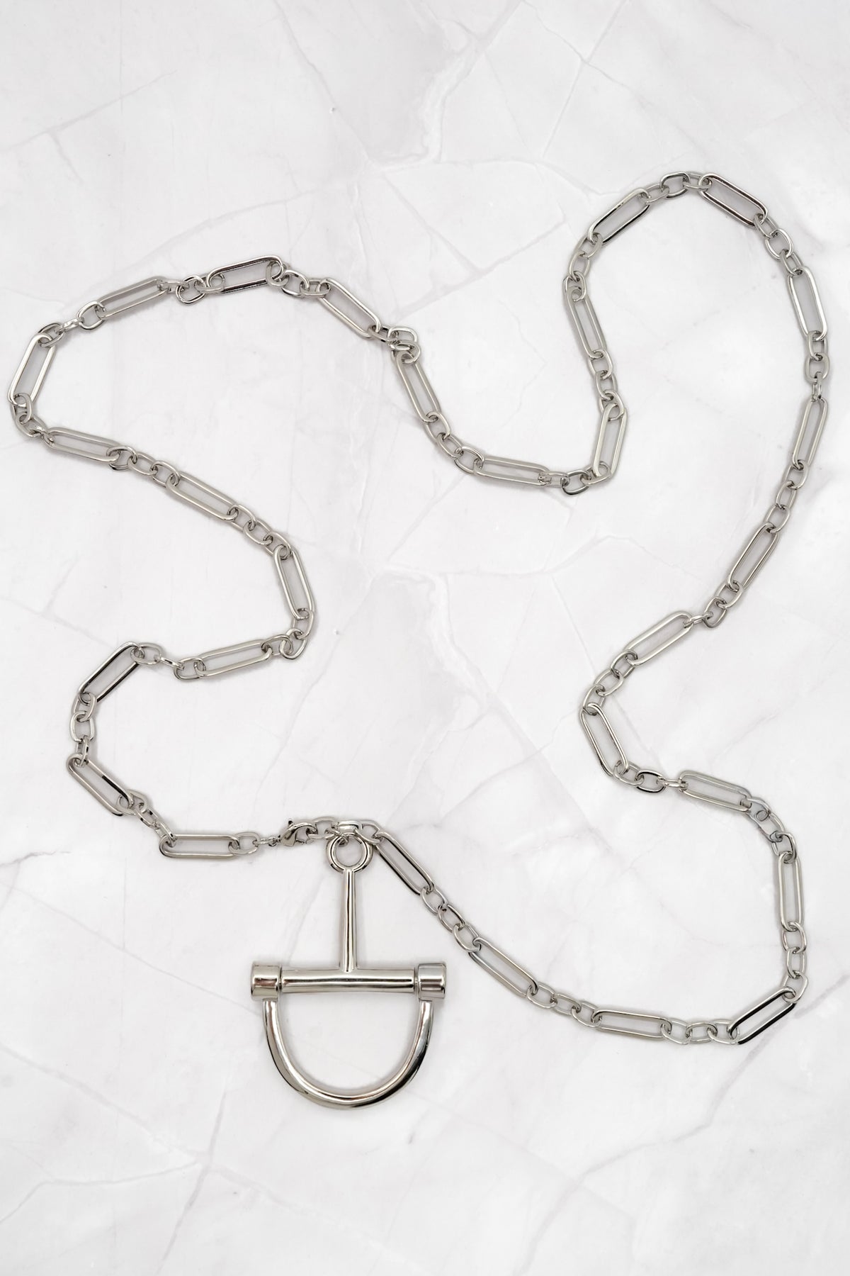 Stirrup Chain Necklace - Freckled Poppy