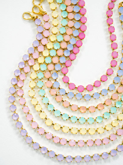 TOVA Oakland Necklace in Ultra White Opal - Freckled Poppy
