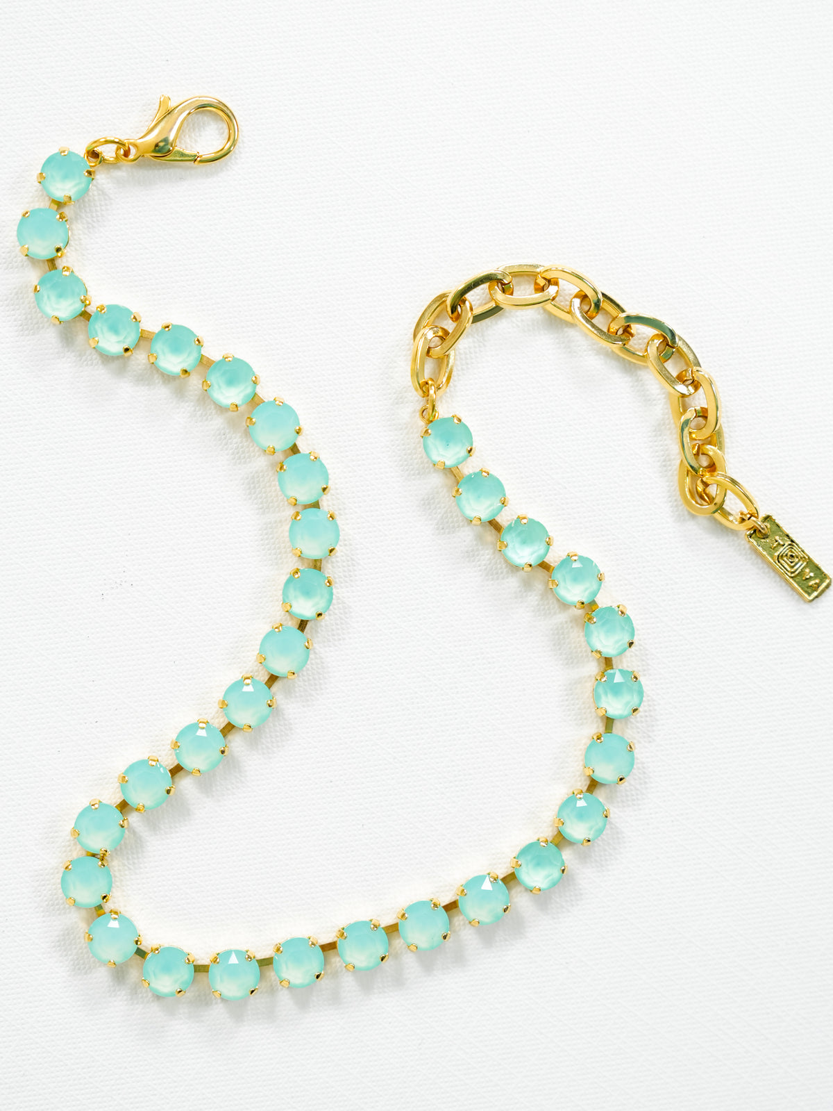 TOVA Oakland Necklace in Ultra White Opal - Freckled Poppy
