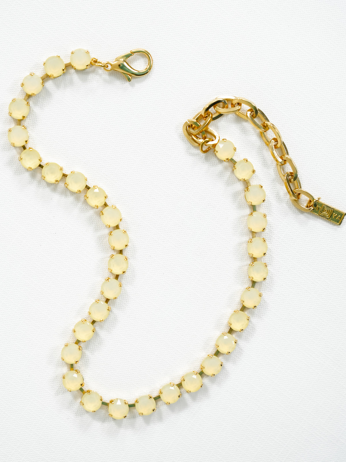 TOVA Oakland Necklace in Ultra White Opal - Freckled Poppy