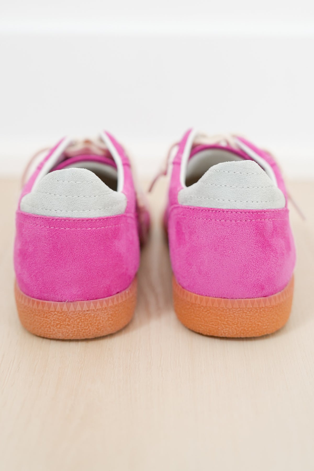 Retro Vegan Suede Lace Up Sneaker - Freckled Poppy