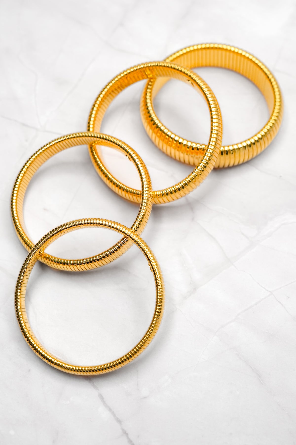 Treasure Jewels Chic Ribbed Bracelet - Freckled Poppy